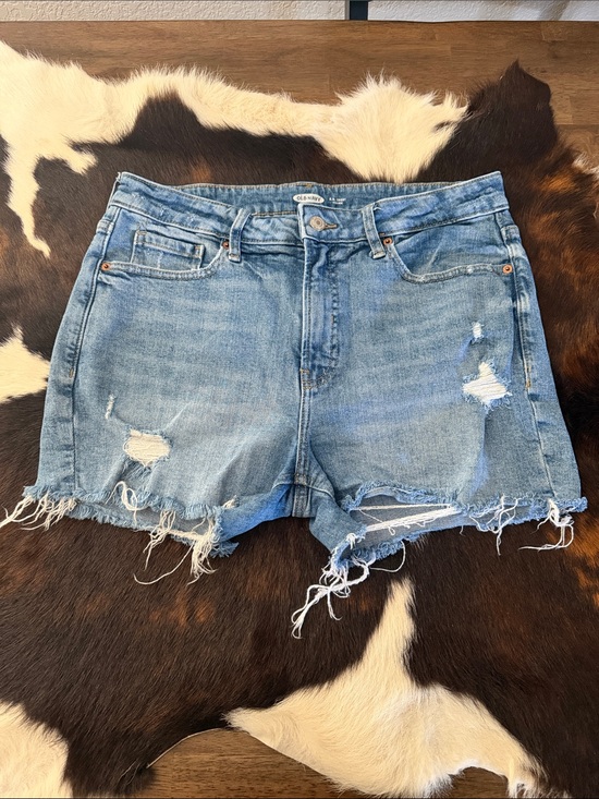 Old Navy Pants - Old Navy Light Blue Distressed Denim Cutoff Shorts